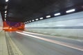City road tunnel of night scene Royalty Free Stock Photo