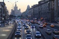 City road with vehicles Royalty Free Stock Photo