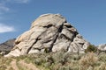 A rock formation in the City of Rocks National Monument.