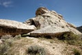 A rock formation in the City of Rocks National Monument.