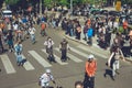 City Run Marathone - Paris France city walks travel shoot Royalty Free Stock Photo