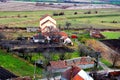 City Rupea, Reps. Aerial view and Typical urban landscape Royalty Free Stock Photo