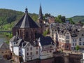 The city of Saarburg at the saar River