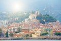 City of San Remo, Italy, view from the sea. Royalty Free Stock Photo