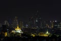 City Scape, Golden Mountain of Bangkok. Wat Saket Ratcha Wora Maha Wihan popular tourist attraction Landmarks of Bangkok. Thailand Royalty Free Stock Photo