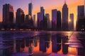 city scape large buildings worth real estate rich concept