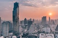 City scape of Mahanakorn tower, tallest building in Thailand.