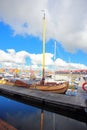 City scape of marina town in Netherlands