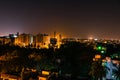 City scape at night time Royalty Free Stock Photo