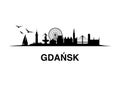 Gdansk Skyline Landscape City Silhouette Buildings