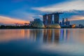 City scape of Singapore city Royalty Free Stock Photo