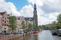 City scenic in Amsterdam the Netherlands at the Prinsengracht Royalty Free Stock Photo