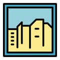 City screenshot icon vector flat Royalty Free Stock Photo