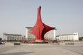 The City Sculpture Standing in the Square(Jiaxing,Zhejiang,China)