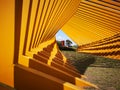 The city sculpture under the sunlight