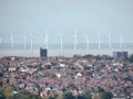 City and sea with old architecture in liverpool Royalty Free Stock Photo