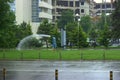 City services water lawns despite rain