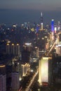 Shenzhen has seen from Merdian view centre night