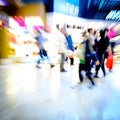 City shopping people crowd at marketplace Royalty Free Stock Photo