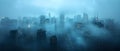 Concept Mysterious Fog, Urban Reverie, Hidden City Shrouded in Mist A HazeInduced Wakeup Call