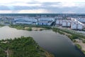 city in Siberia, New Urengoy. View of the city from above
