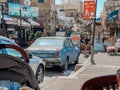 City of Sidon in Lebanon. Sidon Sea - Saida corniche and building and old city