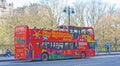 City sightseeing bus in Edinburgh. Royalty Free Stock Photo