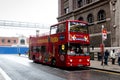 City Sightseeing Dublin famous double deck tour buses, which go around the city and stop at points of interests where people can h