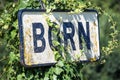 City sign born Royalty Free Stock Photo