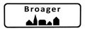City sign of Broager Royalty Free Stock Photo