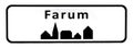 City sign of Farum Royalty Free Stock Photo