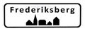 City sign of Frederiksberg