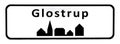 City sign of Glostrup Royalty Free Stock Photo