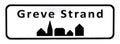 City sign of Greve Strand