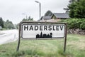 City sign of Haderslev