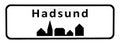 City sign of Hadsund