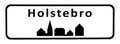 City sign of Holstebro Royalty Free Stock Photo