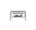 City sign kolding,Denmark Royalty Free Stock Photo