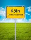 City sign of KÃÂ¶ln