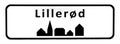 City sign of LillerÃÂ¸d Royalty Free Stock Photo