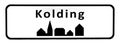 City sign of Kolding Royalty Free Stock Photo