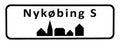 City sign of NykÃÂ¸bing S