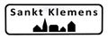 City sign of Sankt Klemens