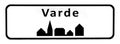 City sign of Varde Royalty Free Stock Photo