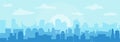 City silhouette urban landscape Skyline - abstract futuristic business modern background. Vector illustration Royalty Free Stock Photo