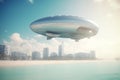 City in the Sky: AI-powered Flying Cities and Spaceships over the Azure Sea