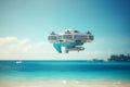 City in the Sky: AI-powered Flying Cities and Spaceships over the Azure Sea