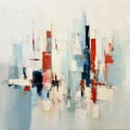 city skyline abstract painting is a contemporary artwork that offers a unique perspective on urban life