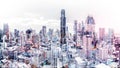 City skyline aerial abstract cityscape modern city background