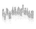 city skyline background vector